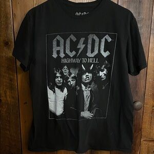 AC/DC Black 'Highway to Hell' Photo Graphic Tee